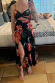 Absolutely love this dress!! I was worried about some of the reviews saying the bust was too big (IBTC) but it def isn't! No zipper, the dress is stretchy in the back. Lots of compliments and I feel HOTTOGO in this!! - Alaina T.