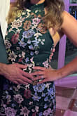 The stress is absolutely stunning, except it doesn't come as pictured. It seems to be a common complaint, that the dress comes with incomplete appliqué. - Krystal K.