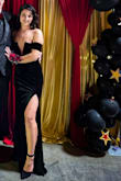 I got this dress for an Old Holywood themed fundraiser event. It was absolutely perfect! I recommend wearing some boob stickies and some double sided tape just in case, but I was able to dance in this dress no problem! It was perfect for the occasion! - Morgan M.