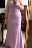 Overall, it was a cute dress and I really wanted to love it. But I didn't feel comfortable without shapewear but the fabric showed the shapewear. I typically order a large but sized up and do think that helped. - Rita S.