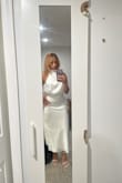 This dress has such a great quality. It fit perfectly. I'm short and it fit right above my ankle which was perfect, and with the heels, it's even better. - Nohemi O.
