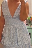 I absolutely love this dress! It fits true to size. The color is to die for. I will recommend to anyone needing a cute little dress to spice the evening up! - Kaitlin C.