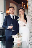 This sparkly jumpsuit is gorgeous and a show stopper. It definitely turns heads. I loved wearing this for my small intimate wedding I had. - Tercia V.