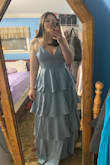This dress is so well made and is very comfortable! I cannot wait to wear it! It is a little large around the bust but an easy fix - Hailey D.