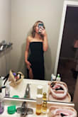 This dress is by far the best! It is so flattering, comfortable, and stays up very well. I wore this to a winter formal and got so many compliments! - Abby B.