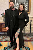 This gown fit perfect! Long enough with heels. Material was great and I didn't need more than petals for coverage. - Maria K.
