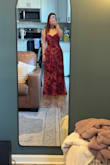 It's so pretty! Fits true to size, perfect for a spring wedding. - Jeanne S.