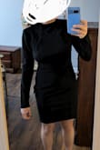 Felt like I could wear this to funeral based on the length and high neck. It fits nicely, but it's undersold for my use case (wedding after-party) - ILEANA M.