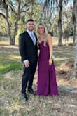 I received so many compliments wearing this dress! It fit perfectly and is very comfortable.  The top is very flattering and this dress runs true to size. I am 5'6 and have 2in heels on in this photo - I did not need to alter the length of this dress. I ordered a Medium. - Haley G.