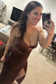 Very flattering and comfortable. I'm glad I don't need to wear a bra with this dress and the velvet material helps you stay warmer in the winter months. Love the color!! - Nicolette K.