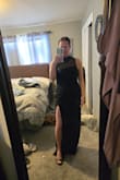 I'm between a S and M, both fit. The small hugs my body a little better making it my choice! This dress is classy, sexy, simple and wow all at the same time. I'm 5'1 so I do need about 4 inches taken off the bottom but I love it. - AMANDA C.