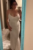 I honestly didn't think this would be the dress! I thought I would go with something a little more elaborate, but this dress is actually so amazing! It fits well and supports me in the chest perfectly! (Something many dresses could not do!) I love the simplicity and the lace. I'm doing a beach wedding and I think this one will be perfect! It hugs your curves, but it is also lightweight and so comfortable! I'm excited to wear it! - Bailey Y.