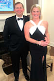 This dress was very flattering, especially in pictures! It was a little long for me at 5'3, but I bought some taller heels to make it work. The material was great at first, but by the end of the night, it was stretching out quite a bit. - Virginia P.