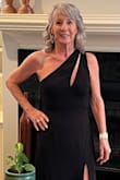 The dress fit perfectly, although I did have to get it hemmed, which is not unusual for me. Wore it for a 6 pm formal wedding and received many compliments. Very happy with the purchase. - Diane F.