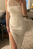 I should have went w an XS, since the material is very fitting. But it's very comfy. The bow is so fun, and I'll definitely be wearing it!! - Mia S.