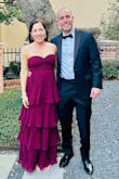 Dress fit great and was very comfortable. I had to wear taller heels, but overall, I enjoyed it and thought it fit well! - Ginny M.