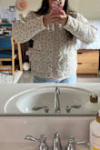 I absolutely love it!! It's so perfect for the weather I'm in. Not too heavy, not too light, and the inside is SOOO SOFT! It's so comfy and comforting, like you're wrapped in a grandmother's blanket! The pattern is not too busy but just cute enough to notice! I ordered a M not knowing my size so it runs a little big. Other than that, I LOVE IT SO MUCH! - Sophia T.