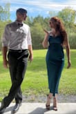 I love this dress. I've worn it to multiple weddings as a guest and I always get loads of compliments. The straps run under the breast meaning I can go braless and still feel supported (big deal for a girl with larger yitties). The material is light so it's perfect for warmer weather. Fits true to size. - Shannon L.
