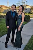 Amazingly beautiful shine, tried on a ton of dresses but fit and fabric of this one was the best! Got a ton of compliments all night.  Very curve hugging, easy to put on, and the back swoop is unique! - Mariya Z.
