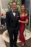 Loved this dress & received lots of compliments on it. Fits well - material is thick so it does not give much but it's well made & very classy. Wore it to a black tie affair right around Christmas time. - Rachel C.