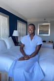 I received many compliments on the dress! I love this dress!
It gives you a 1920s wife look. Snatched at the waist and loose where things need to be flattering. - Maimouna D.