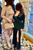 I am 5' and it was long for me. I had to cut 4 inches and hem it, but after that it was just perfect, great quality! I got a lot of compliments. The middle breast part is very sexy, be ready for that. I truly recommend it! - Maria S.