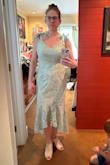 I wanted to love this dress but it fit weird- it was too loose in the belly and fit right in the hips and breasts. The length felt a little old lady too. - Rebecca O.