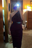The dress is cute and comfy, definitely long enough for 5'8". But walking/taking long steps is hard because your knees/lower legs are pretty restricted. Definitely wouldn't be the best dancing dress. Not the best photo, but it's good thick quality and the color is very pretty. - Olivia G.