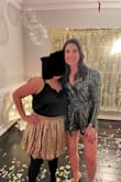 I bought this for my 40th birthday. We had a throwback to 2000s theme with a DJ and this romper fit the the theme perfectly. Everyone kept saying I looked like a disco ball (which was the vibe I was going for). It was so comfortable too! The romper is short, so while I was dancing I did have to pull it down a few times so that my cheeks weren't out, but it wasn't bothersome. The front is very open, so I added a small safety pin to keep my bra from showing - a simple fix. I have an hourglass shape, so the waist did not feel tight, but I imagine that might be a place where others could say it runs small. This fits TTS for me, I'm normally a S in LuLu. Overall, this outfit was perfect for what I needed. - Meghan N.