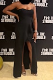 The dress fits really well. My only complaint is the hook & eye isn't very sturdy. - Rochelle G.