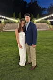 I wore it for my rehearsal dinner before my wedding and it was perfect! You definitely need heels for it because it was a little long, but it fits perfect and isn't see through at all even though it's white. It is slightly heavy material, so for my June wedding, it got a little hot when the sun was out but would still wear it again! - Kaitlyn C.