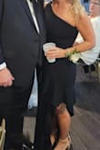I love this dress. It looked even better on than in the photo. It is figure-flattering and super comfortable. It did not require any alternations. My daughter-in-law borrowed it to wear at another wedding this weekend. I know that I will get tons of wear with this dress. - Kwinstead W.