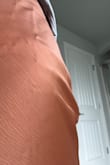 when I tried it on I felt uncomfortable, bad fabric. Sew is defective as picture I attached. Can not return it because of the final sale. Unsatisfied. - Sophie H.