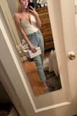 I'm usually between an XS and a S and the small fit great. A little tight but it needs to be to hold everything in place. - Sara P.