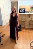 I was so excited about this dress. The front fit perfectly and the material was super nice but the material on the back was digging into my back. The outside part of the strap in the back was aggravating even though I only had the dress on for a few minutes. I knew I wouldn't be able to wear it for a whole evening. - Maison D.