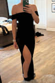 While this dress was beautiful and flattering, I ultimately didn't keep it because I felt like the top kept slightly slipping down and it would bother me all night. It might be better for women with a larger bust. - Laura O.