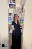 I ordered a medium and was able to sip it up until the top of the zipper so if you have a bigger bust I recommend sizing up! After I put in the exchange order for a bigger size, it came in 2 days!!! I am also pretty tall (5'10') and I was sooooo happy with the length!! It is very elegant and a perfect modest option for a dress!!! IF YOU ARE CONSIDERING BUYING THIS DRESS, DO IT!!! I LOVE THIS DRESS AND IT IS WORTH IT!! IT IS DELIVERED VERY FAST AND SUPER AFFORDABLE!! - Holly H.