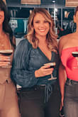I loved this top. Unique and great color. Sexy but comfortable. It does run a little small (like most Lulus items I've found). But I don't think a medium would have fit right. Overall, loved it. - MacKenzy S.