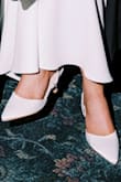 Loved these shoes! Looked great in my engagement pictures. They fit a little loose in the back - the sling back kept falling, so I would probably order a size smaller next time. - Mallory M.