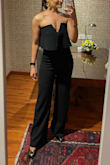 I absolutely loved it!! Got it in more colors because it is very comfortable, true to size, the loose top part flatters the body so much and just LOVED IT! Perfect for formal events where you want to be comfy!! Stretchy but not thin fabric. - Ariana A.