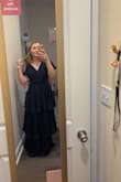 I absolutely love how this fits! It's a little long on me when I'm not wearing shoes but nothing a pair of heels can't fix! - Kendal W.
