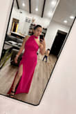 I loved this dress, unfortunately I will have to exchange for a L, I am pregnant (and wedding is still a month away) and it was a little too tight on my belly. I was really hoping it was a little more stretchy! It's all good though! Amazing dress! - Lizbeth V.