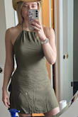 It JUST fits me...one of these dresses I will keep but will only have the confidence to wear if I zero bloat that day! I would say it runs a little small. - Megan C.