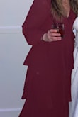 I ordered this dress on a Tuesday for a wedding on Saturday, which was a bit risky, but I paid for two day shipping since the dress price was so affordable (more affordable and higher quality than Amazon). It fits beautifully and I was so comfortable all night! It does run a little long but was not something that bothered me with heels. I'm so happy I ordered it! Can't wait to wear it again. - Aileen S.