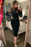 I really loved this dress, and so did my boyfriend. It's stretchy and soft, and flattering in every area. Only drawback is the stitching is extremely weak, so I had to stitch up a hole on my waist just before going out. If it was on sale, it would be a no brainer buy again. I'm definitely going to keep it and just always have my emergency sew kit on hand. Not my typical experience with Lulu's clothing so a bit disappointing. - Jacquie F.