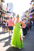This was the perfect dress for a Mardi Gras girls day out in the French Quarter. Dress fit true to size. I cut the slit in the dress because the boots I was wearing needed to be seen. - Lindsey F.