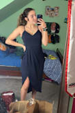 This dress was perfect for a small ceremony that it wasn't to dressy but also classy. Fit a little snug in the waist, but other than that, fits like a dream - Maria C.