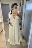 I bought this for a fairly casual desert elopement and it was a great choice! I love the fullness of the skirt, and the deep v both front and back is gorgeous. I am 5'8" with a long torso, and the straps are just a little long on me. So if you're shorter, that will probably require alterations. It is definitely tall girl-friendly though! I am a typical size 14/XL in all things LuLus, and this fit perfectly. - Lance S.