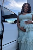 I wore this for my maternity shoot and Baby Shower and it was so pretty. The zipper was a bit of an issue but it was extremely comfortable and fit well. After looking at $400+ dresses I am glad I was able to find something perfect that was more affordable - Rhonda W.