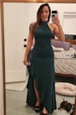 I bought 3 dresses and chose to keep this one. I felt it was flattering,  nice material, and a great length for my height 5'2". I figured for a formal dress, I'd only wear it once but I'm actually looking forward to finding a reason to wear this one again! - Heather H.